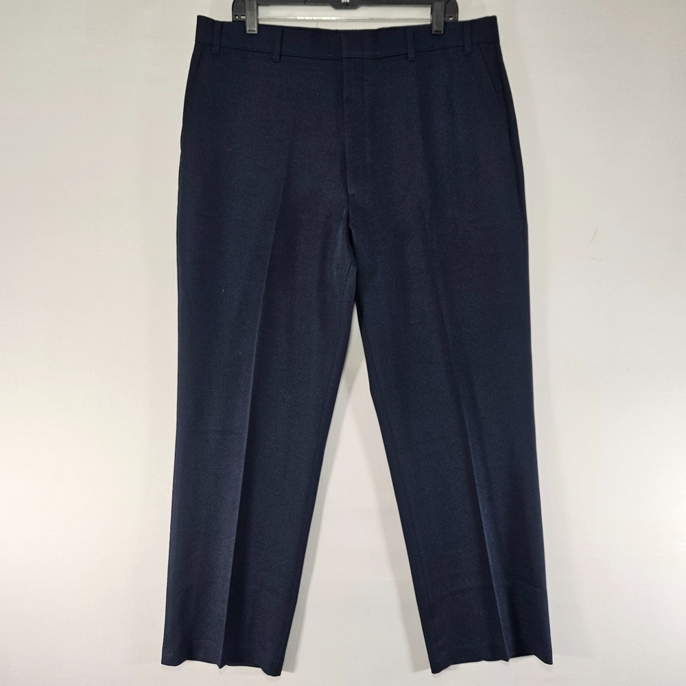 Levi's Action Slacks Men's Dress Pant Trousers Dacron Polyester Navy 38x30